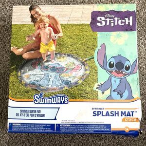 Disney STITCH Splash Sprinkler Water Mat Fun Toy Kids Ages 1+